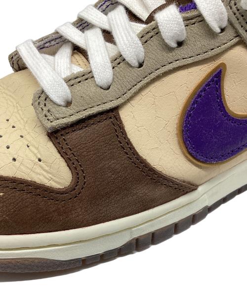 NIKE（ナイキ）NIKE (ナイキ) DUNK LOW(ダンク ロー) ベージュ×パープル サイズ:25.5㎝の古着・服飾アイテム