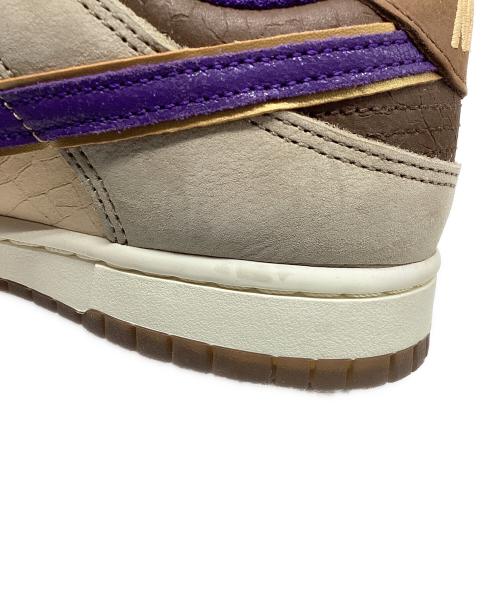 NIKE（ナイキ）NIKE (ナイキ) DUNK LOW(ダンク ロー) ベージュ×パープル サイズ:25.5㎝の古着・服飾アイテム