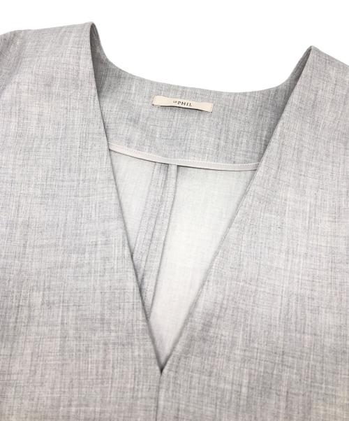 LE PHIL（ル フィル）LE PHIL (ル フィル) 2WAYレーヨンストレッチジレ グレー サイズ:Fの古着・服飾アイテム