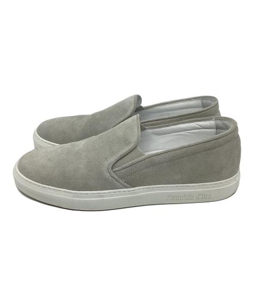 Pantofola d'Oro（パントフォラ ドーロ）Pantofola d'Oro (パントフォラ ドーロ) Brilla per il gusto (ブリッラ ペル イルグースト) 別注スウェードスリッポン グレー サイズ:41の古着・服飾アイテム