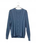 L.L.Beanエルエルビーン）の古着「フィッシャーマンヘリテージニット」｜ブルー