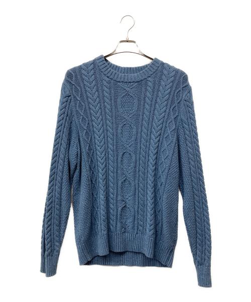 L.L.Bean（エルエルビーン）L.L.Bean (エルエルビーン) フィッシャーマンヘリテージニット ブルー サイズ:Ｍの古着・服飾アイテム