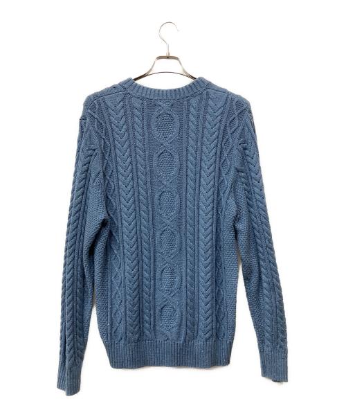 L.L.Bean（エルエルビーン）L.L.Bean (エルエルビーン) フィッシャーマンヘリテージニット ブルー サイズ:Ｍの古着・服飾アイテム