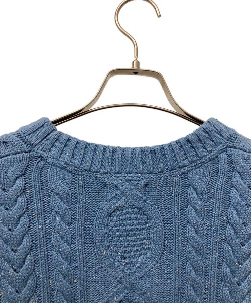 L.L.Bean（エルエルビーン）L.L.Bean (エルエルビーン) フィッシャーマンヘリテージニット ブルー サイズ:Ｍの古着・服飾アイテム