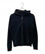 PRADAプラダ）の古着「ナイロン切替ジップパーカー」｜ブラック