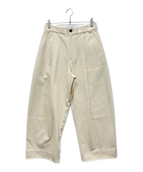 STUDIO NICHOLSON（スタジオ ニコルソン）STUDIO NICHOLSON (スタジオ ニコルソン) タックパンツ クリーム サイズ:Sの古着・服飾アイテム