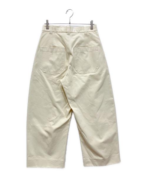STUDIO NICHOLSON（スタジオ ニコルソン）STUDIO NICHOLSON (スタジオ ニコルソン) タックパンツ クリーム サイズ:Sの古着・服飾アイテム
