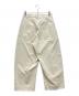 STUDIO NICHOLSON (スタジオ ニコルソン) タックパンツ クリーム サイズ:S：17000円