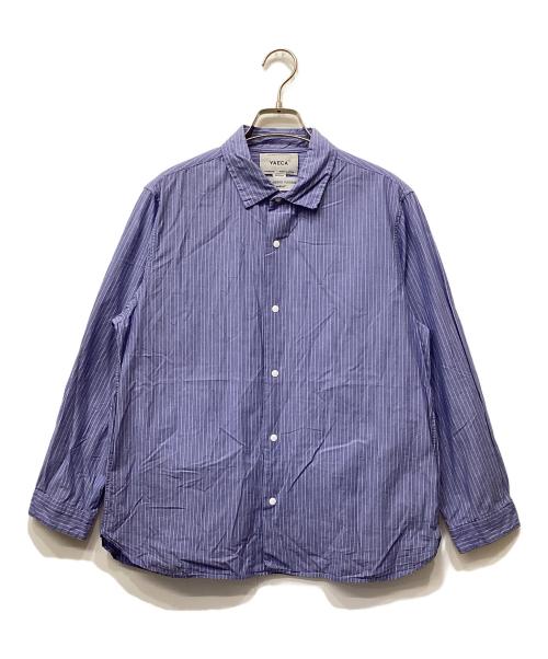 YAECA（ヤエカ）YAECA (ヤエカ) ストライプシャツ ブルー サイズ:MEDIUMの古着・服飾アイテム