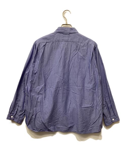 YAECA（ヤエカ）YAECA (ヤエカ) ストライプシャツ ブルー サイズ:MEDIUMの古着・服飾アイテム