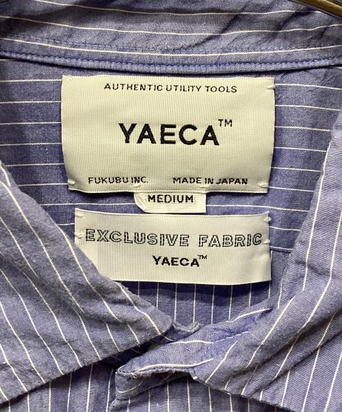 YAECA（ヤエカ）YAECA (ヤエカ) ストライプシャツ ブルー サイズ:MEDIUMの古着・服飾アイテム