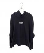 MM6 Maison Margielaエムエムシックスメゾンマルジェラ）の古着「スウェットフーディー」｜ブラック