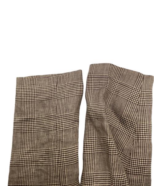 Honnete（オネット）Honnete (オネット) グレンチェックショートコートジャケット ベージュ サイズ:2の古着・服飾アイテム