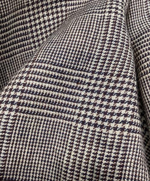 Honnete（オネット）Honnete (オネット) グレンチェックショートコートジャケット ベージュ サイズ:2の古着・服飾アイテム