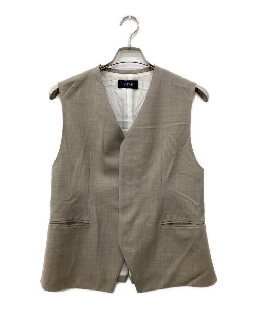 YLEVE（イレーヴ）YLEVE (イレーヴ) ウールトロピカルベスト ベージュ サイズ:2の古着・服飾アイテム