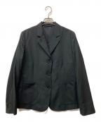 MARGARET HOWELLマーガレットハウエル）の古着「FINE WOOL POPLIN 3Bジャケット」｜ブラック