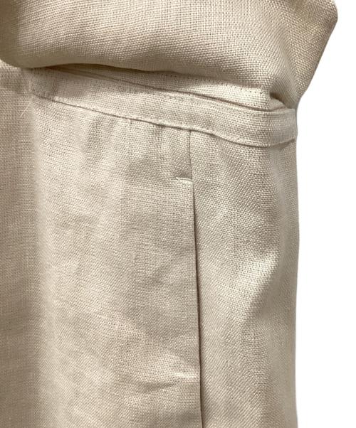 'S Max Mara（エスマックスマーラ）'S Max Mara (エスマックスマーラ) リネンロングジレ ベージュ サイズ:42の古着・服飾アイテム
