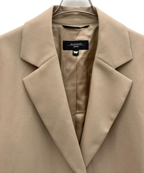 WEEKEND Max Mara（ウィークエンド マックスマーラ）WEEKEND Max Mara (ウィークエンド マックスマーラ) ベルテッドラップジャケット ベージュ サイズ:42の古着・服飾アイテム