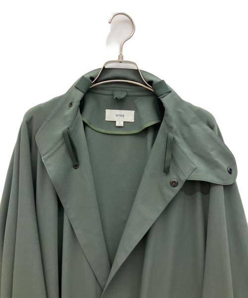 HYKE（ハイク）HYKE (ハイク) TRETCH TROPICAL MILITARY COAT オリーブ サイズ:XXLの古着・服飾アイテム