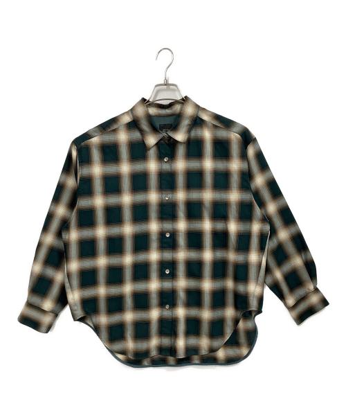 Spick and Span（スピック＆スパン）Spick and Span (スピック＆スパン) TRツイルチェックシャツ グリーン サイズ:FREEの古着・服飾アイテム