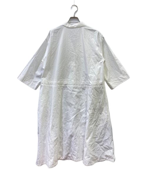 PLAIN PEOPLE（プレインピープル）PLAIN PEOPLE (プレインピープル) テーラードカラーワンピース ホワイト サイズ:３の古着・服飾アイテム