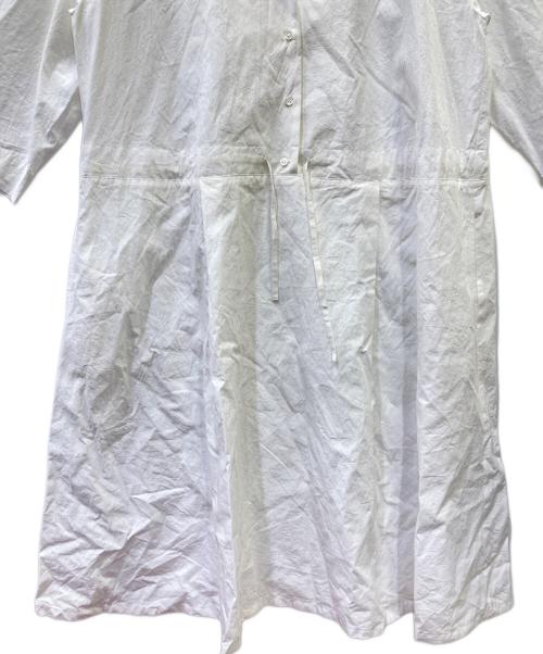 PLAIN PEOPLE（プレインピープル）PLAIN PEOPLE (プレインピープル) テーラードカラーワンピース ホワイト サイズ:３の古着・服飾アイテム
