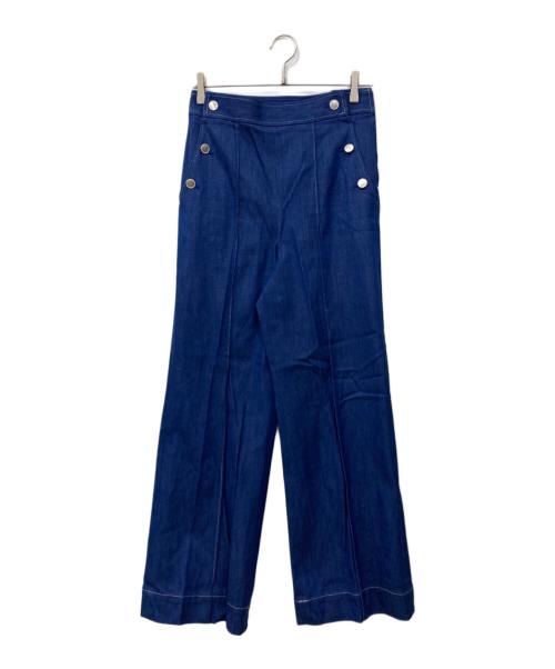 ANAYI（アナイ）ANAYI (アナイ) デニムライクワイドパンツ インディゴ サイズ:38の古着・服飾アイテム
