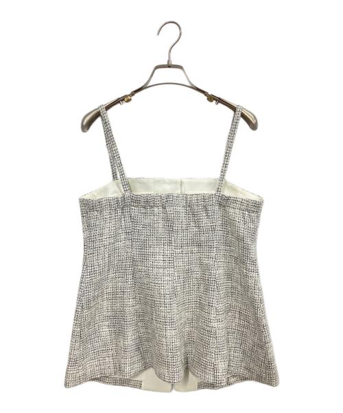 ANAYI（アナイ）ANAYI (アナイ) ブッチャーツィードビスチェ ホワイト サイズ:38の古着・服飾アイテム
