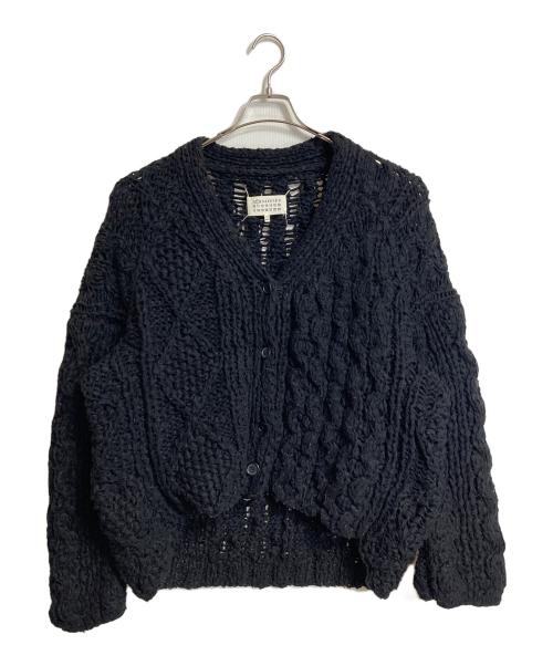 Maison Margiela（メゾンマルジェラ）Maison Margiela (メゾンマルジェラ) ケーブルニットカーディガン　厚手カーディガン　オーバーサイズ ブラック サイズ:Sの古着・服飾アイテム