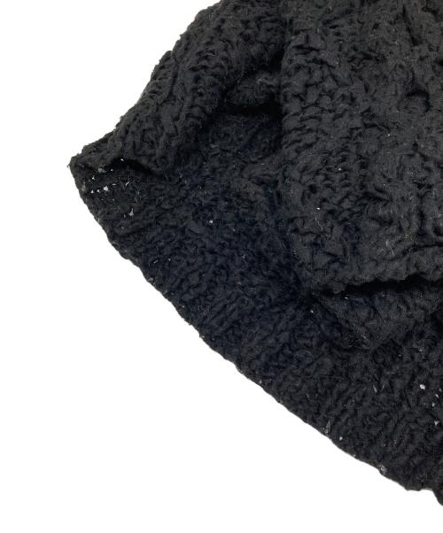 Maison Margiela（メゾンマルジェラ）Maison Margiela (メゾンマルジェラ) ケーブルニットカーディガン　厚手カーディガン　オーバーサイズ ブラック サイズ:Sの古着・服飾アイテム
