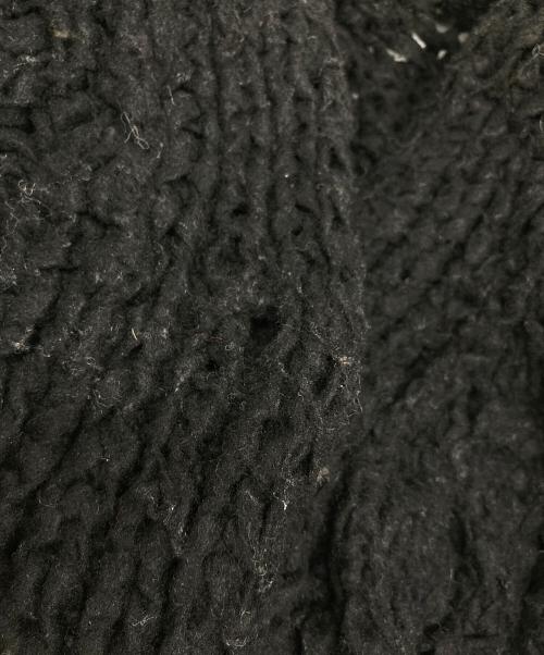 Maison Margiela（メゾンマルジェラ）Maison Margiela (メゾンマルジェラ) ケーブルニットカーディガン　厚手カーディガン　オーバーサイズ ブラック サイズ:Sの古着・服飾アイテム