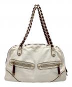 GUCCIグッチ）の古着「ミニボストンバッグ」｜ホワイト