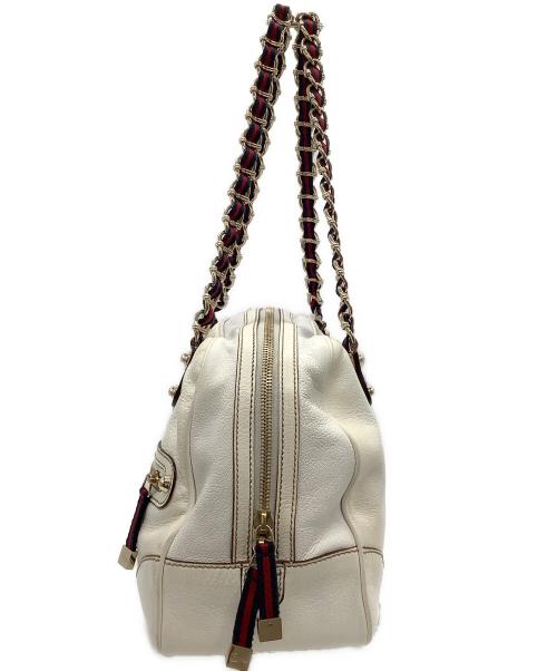 GUCCI（グッチ）GUCCI (グッチ) ミニボストンバッグ ホワイトの古着・服飾アイテム