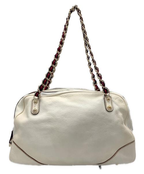 GUCCI（グッチ）GUCCI (グッチ) ミニボストンバッグ ホワイトの古着・服飾アイテム