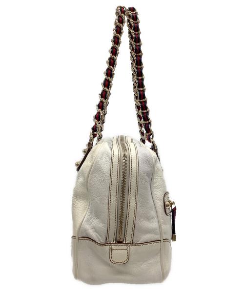 GUCCI（グッチ）GUCCI (グッチ) ミニボストンバッグ ホワイトの古着・服飾アイテム