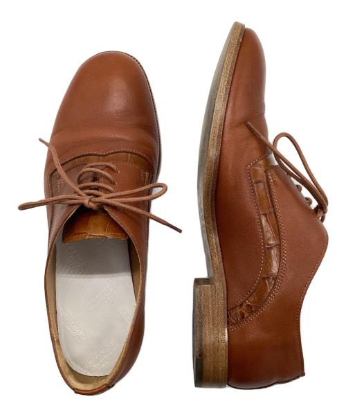 Maison Margiela（メゾンマルジェラ）Maison Margiela (メゾンマルジェラ) レースアップシューズ ブラウン サイズ:37の古着・服飾アイテム