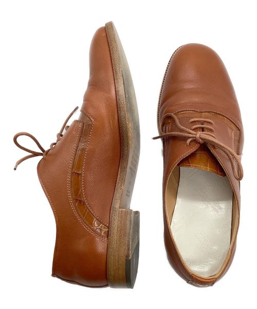 Maison Margiela（メゾンマルジェラ）Maison Margiela (メゾンマルジェラ) レースアップシューズ ブラウン サイズ:37の古着・服飾アイテム