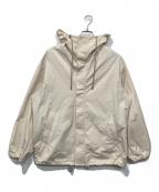 AURALEEオーラリー）の古着「HIGH DENSITY COTTON POLYESTER CLOTH HOODED BLOUSON」｜アイボリー