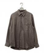 AURALEEオーラリー）の古着「SUPER LIGHT WOOL SHIRT」｜ブラウン