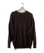 AURALEEオーラリー）の古着「BRUSHED SUPER KID MOHAIR KNIT P/O」｜ブラウン