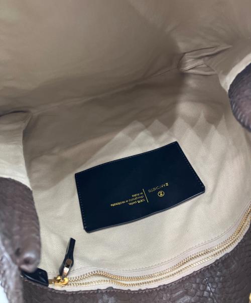 ZANCHETTI（ザンケッティー）ZANCHETTI (ザンケッティー) CHAIN SHOPPER ブラウンの古着・服飾アイテム