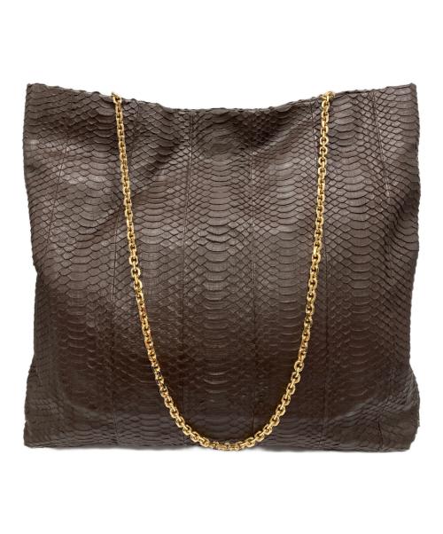 ZANCHETTI（ザンケッティー）ZANCHETTI (ザンケッティー) CHAIN SHOPPER ブラウンの古着・服飾アイテム