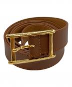 ATELIER AMBOISEアトリエ アンボワーズ）の古着「レザーベルト」｜ベージュ