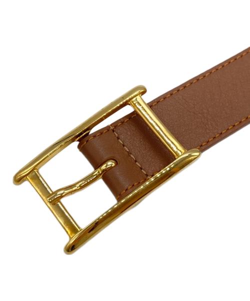 ATELIER AMBOISE（アトリエ アンボワーズ）ATELIER AMBOISE (アトリエ アンボワーズ) レザーベルト ベージュ サイズ:-の古着・服飾アイテム