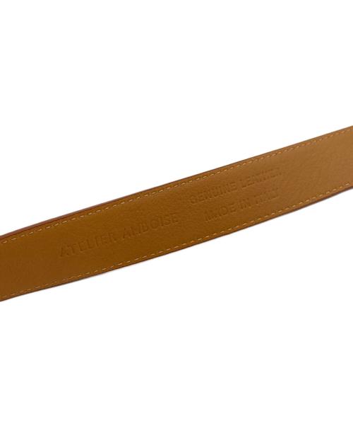 ATELIER AMBOISE（アトリエ アンボワーズ）ATELIER AMBOISE (アトリエ アンボワーズ) レザーベルト ベージュ サイズ:-の古着・服飾アイテム