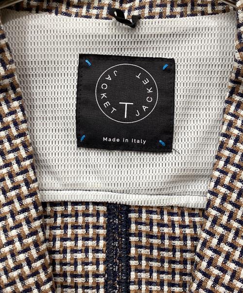 T-JACKET By TONELLO（ティージャケット バイ トネッロ）T-JACKET By TONELLO (ティージャケット バイ トネッロ) ジャケット ベージュ サイズ:Mの古着・服飾アイテム