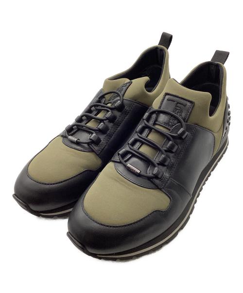 TOD'S（トッズ）TOD'S (トッズ) レザースニーカー カーキ サイズ:6.5の古着・服飾アイテム