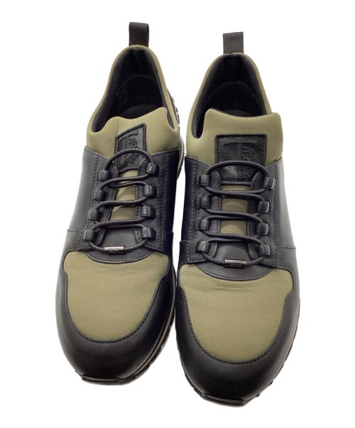 TOD'S（トッズ）TOD'S (トッズ) レザースニーカー カーキ サイズ:6.5の古着・服飾アイテム
