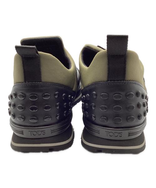 TOD'S（トッズ）TOD'S (トッズ) レザースニーカー カーキ サイズ:6.5の古着・服飾アイテム