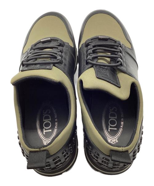 TOD'S（トッズ）TOD'S (トッズ) レザースニーカー カーキ サイズ:6.5の古着・服飾アイテム